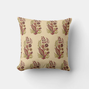 acstract mughal motif bunch pattern background des cushion