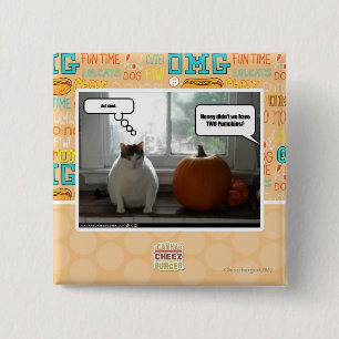 Act cool 15 cm square badge