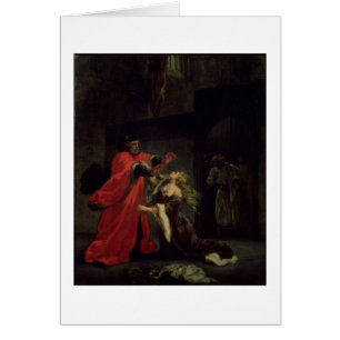 Act I, scene 3: Desdemona kneeling at her father's