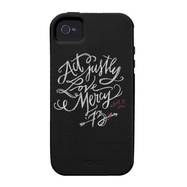 Act Justly. Love Mercy. / Abort73.com Case-Mate iPhone Case (Back)