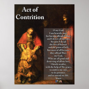 Act of Contrition Poster