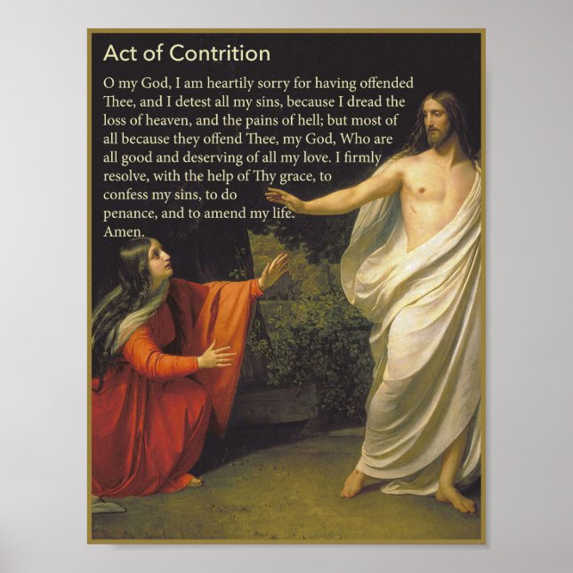 Act of Contrition Poster (Front)
