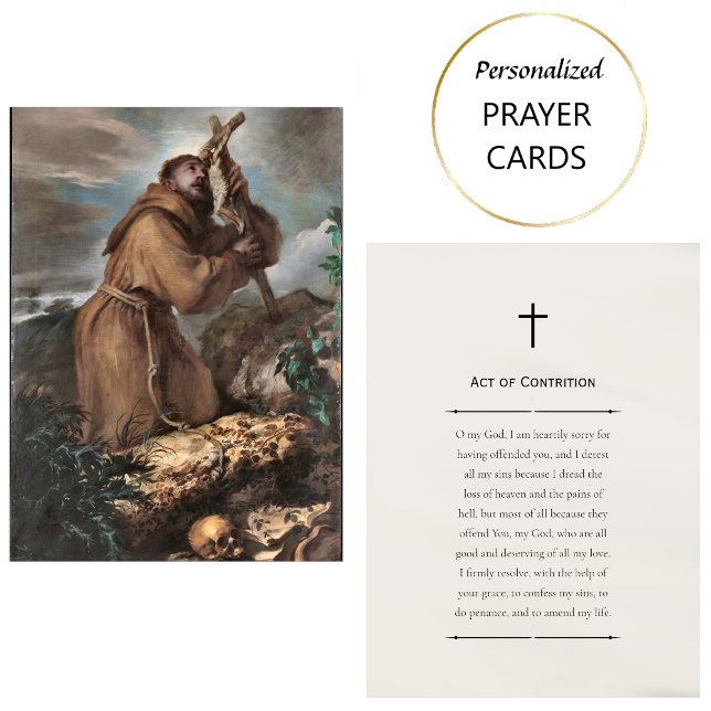 Act of Contrition Roman Catholic Prayer Card       (Creator Uploaded)
