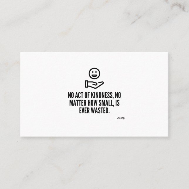 Act of kindness business card (Front)