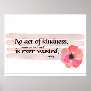 Act of Kindness Quote Poster