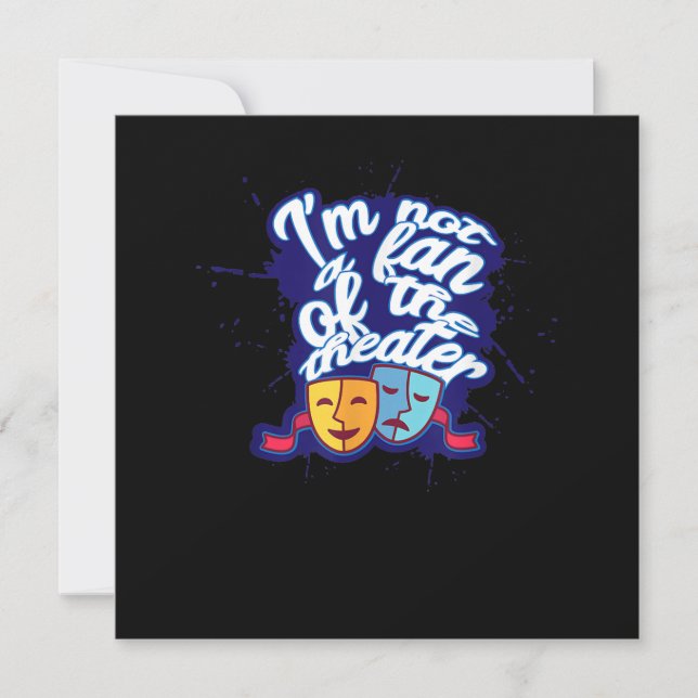 Acting Actor Theatre Show Thank You Card (Front)