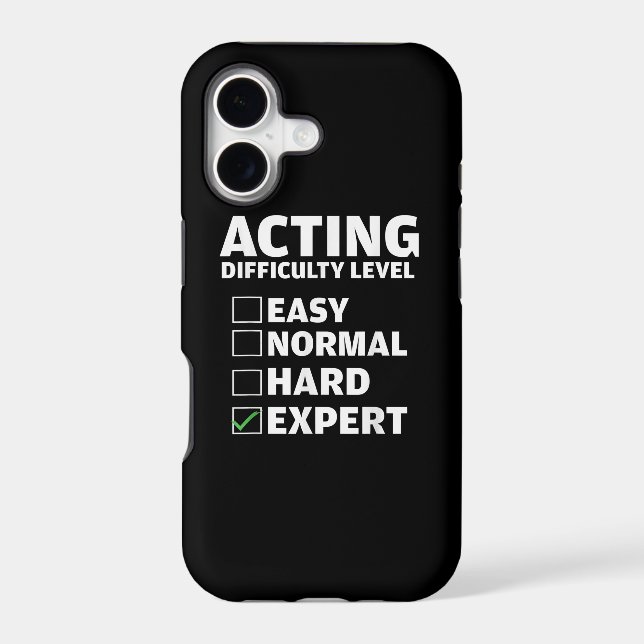 Acting Difficulty Level Expert Theatres Actor Gift (Back)