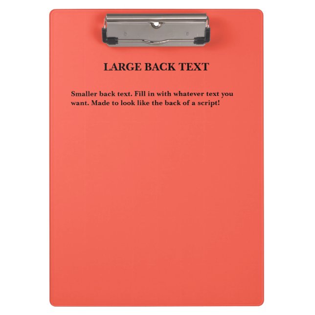 Acting Edition Play Script Styled Clipboard (Front)