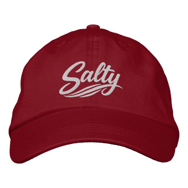 Acting Salty Funny Sarcasm Saying Embroidered Hat (Front)