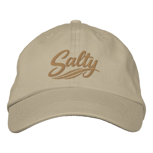 Acting Salty Funny Sarcasm Saying Embroidered Hat (Front)