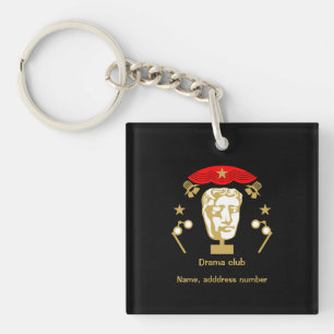 Acting Theater Drama Club Key Ring