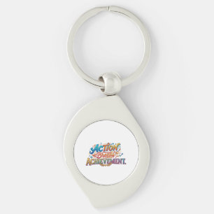 Action Breeds Achievement Motivational T-Shirt Key Ring