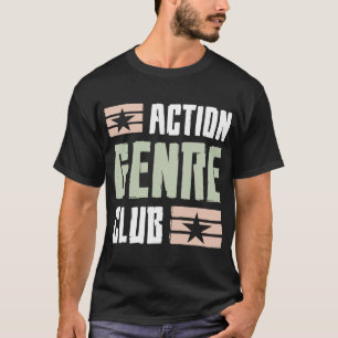 Action Club Retro Black Graphic T-Shirt
