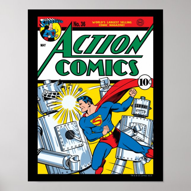 Action Comics #36 Poster (Front)