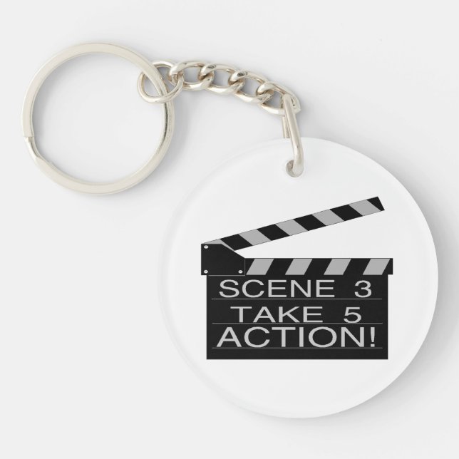 Action Directors Clapboard Key Ring (Front)