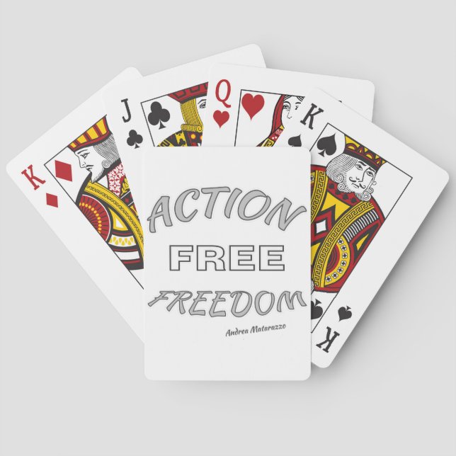 Action Free Freedom Playing Cards (Back)