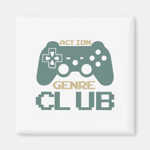 Action Genre Club-Gaming-Gamer-Game-Funny Magnet