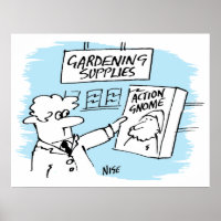 Action Gnome in the Garden Centre