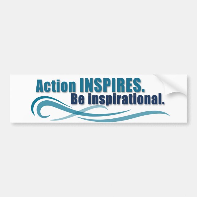 Action Inspires Bumper Sticker (Front)