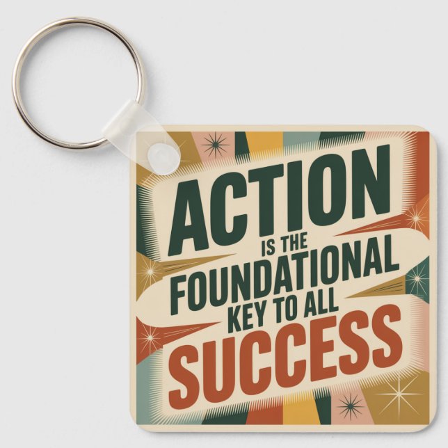 Action Is The Foundational Key To All Success Ring (Front)