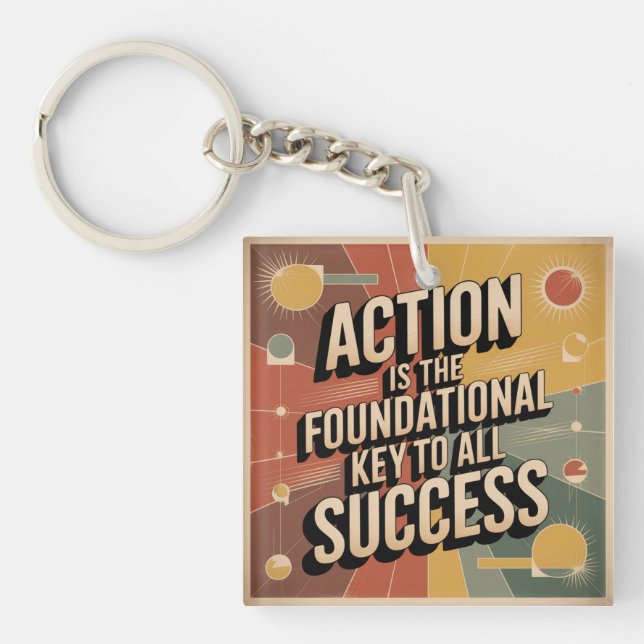 Action Is The Foundational Key To All Success Ring (Front)