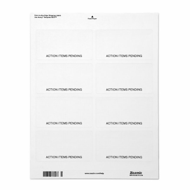 Action Items Pending | High-Contrast Shipping  (Full Sheet)