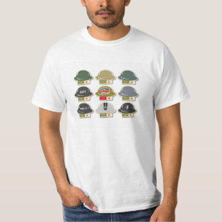 Action Man British MkII Brodie Helmet icons T-Shirt