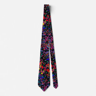 Action Painting Splatter Art Tie