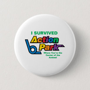 Action Park Survivor 6 Cm Round Badge