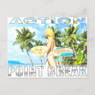 Action - Point Break 01   Postcard