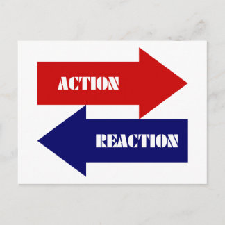 Action-Reaction Postcard