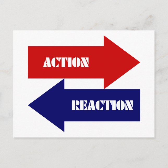 Action-Reaction Postcard (Front)