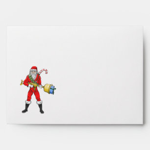 Action Santa is ready for Christmas Envelope