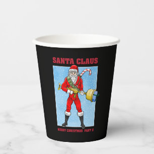 Action Santa is ready for Christmas Paper Cups