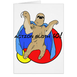 Action Sloth Coloured