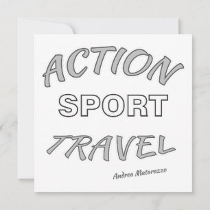 Action Sport Travel Invitation