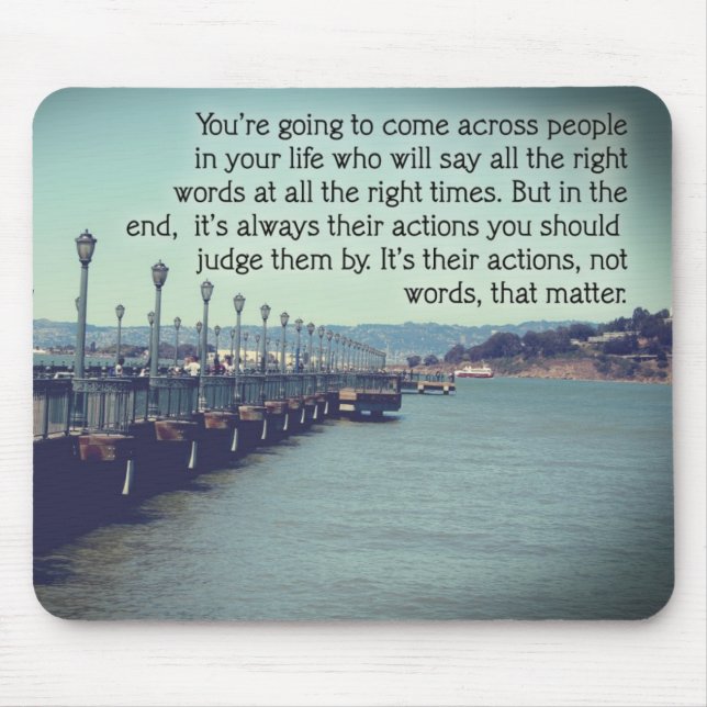 Actions Not Words MousePad (Front)