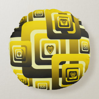 Activate My Heart Pattern Round Cushion