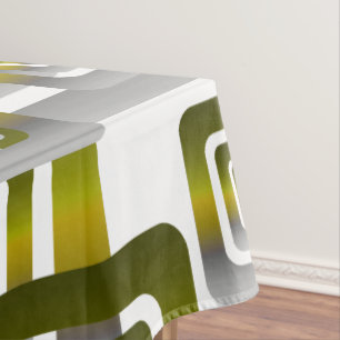 Activate My Heart Pattern Silver Tablecloth