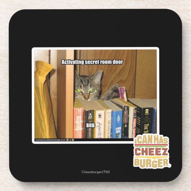Activating Secret Room Door Coaster (Front)