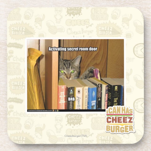 Activating Secret Room Door Coaster (Front)