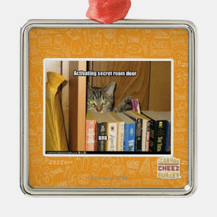 Activating Secret Room Door Metal Ornament