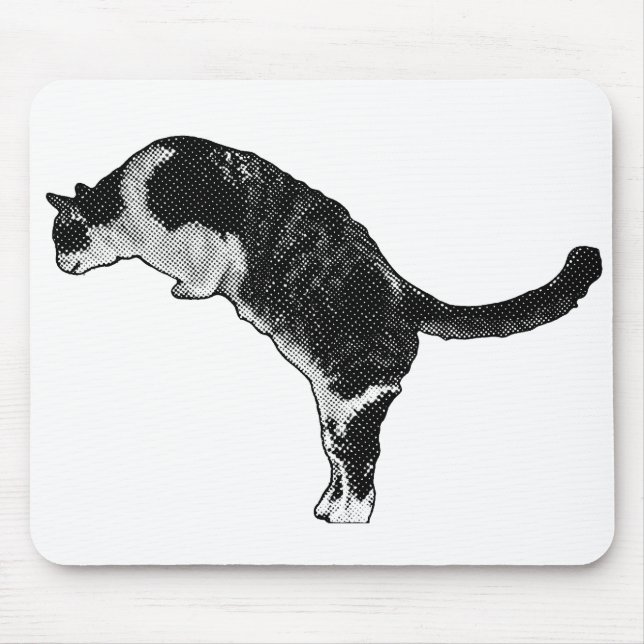 Active Cat Desk Mouse Pad (Front)