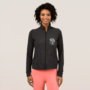 Active cotton/spandex jacket w/logo