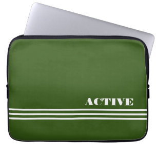 active green laptop sleeve