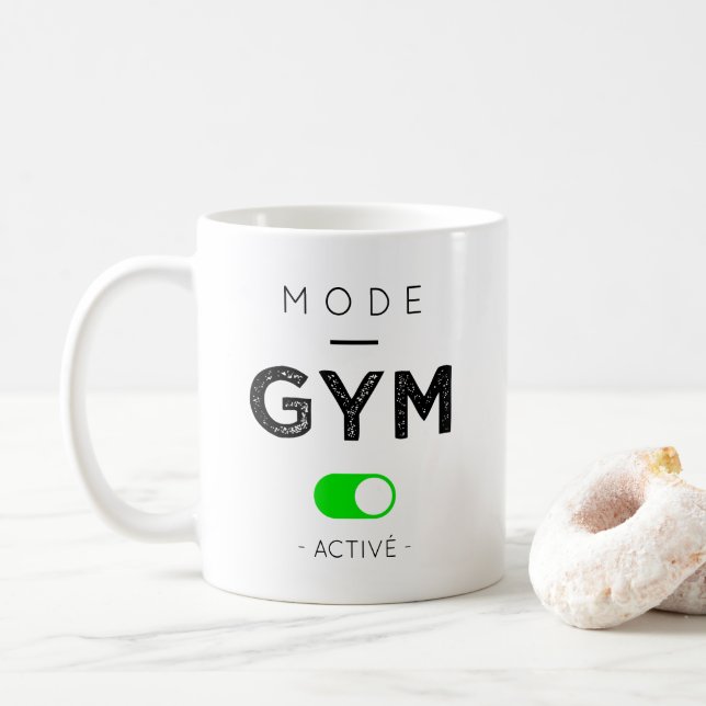 Active gym mode coffee mug (With Donut)