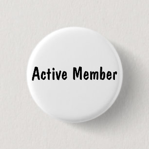 Active Member 3 Cm Round Badge