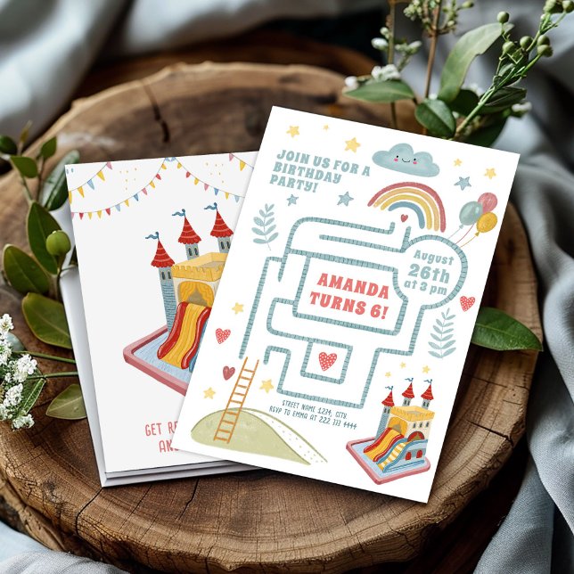 Active Play Birthday quest, Balloons and Castle Invitation (Creator Uploaded)