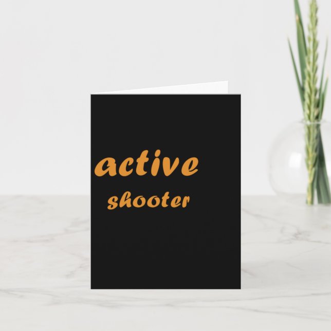Active Shooter Basketball 11  Card (Front)
