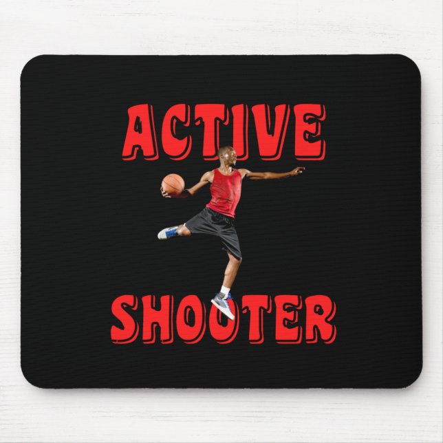 Active Shooter Basketball 4  Mouse Pad (Front)